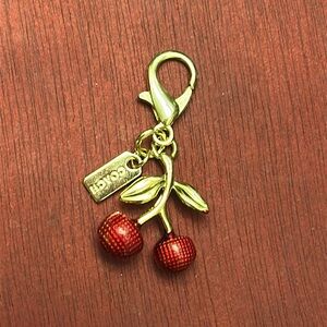 NWOT Coach Red and Gold Cherry Bag Or Key Charm